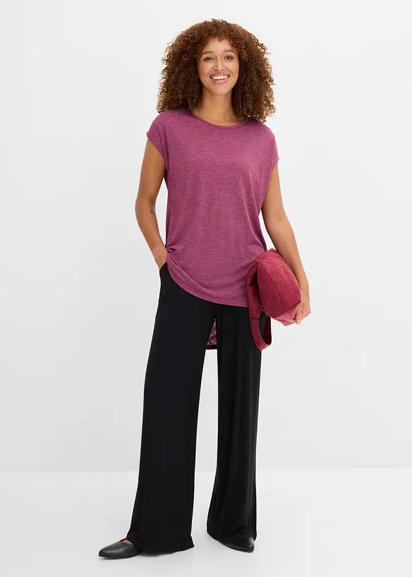 Maglia lunga in misto viscosa, bonprix