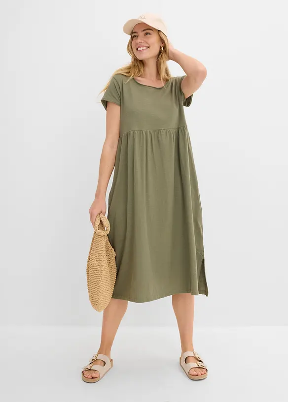 Abito midi in puro cotone biologico, bonprix