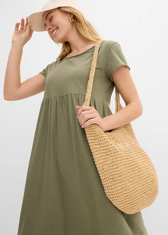 Abito midi in puro cotone biologico, bonprix