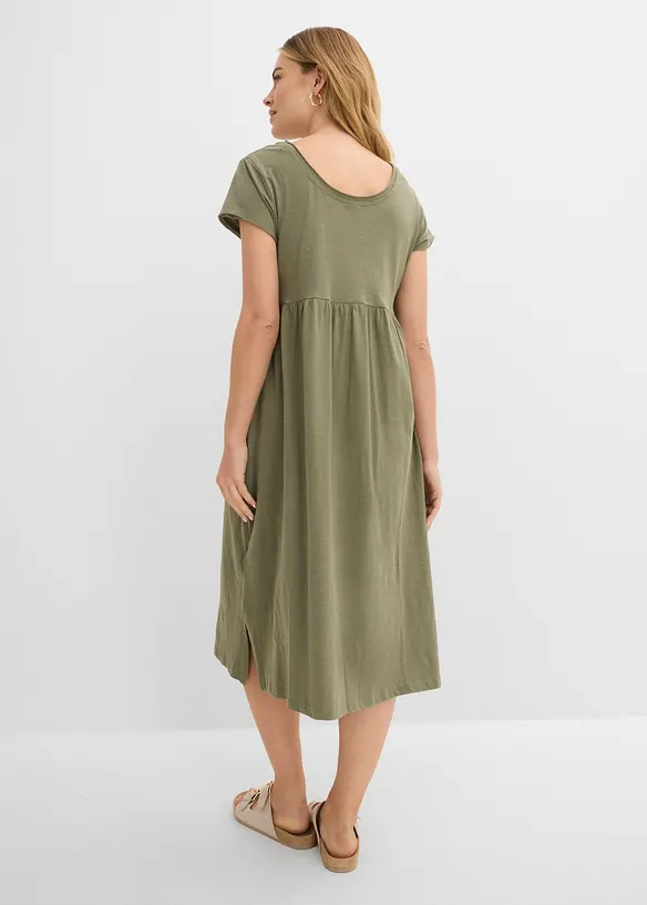 Abito midi in puro cotone biologico, bonprix
