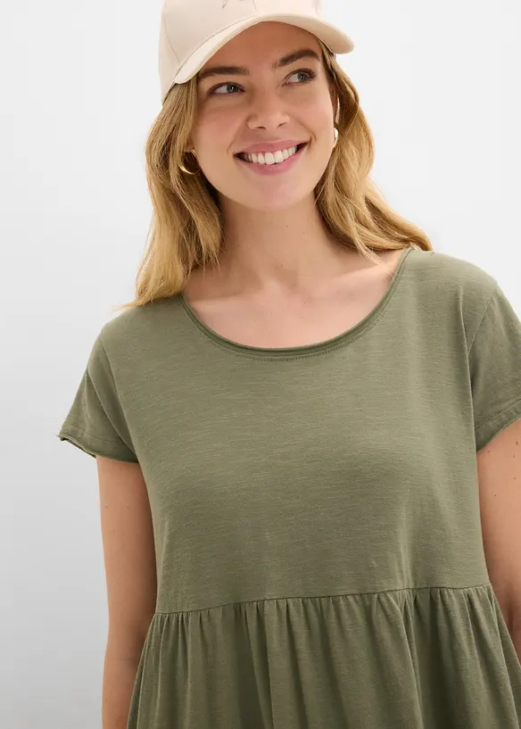 Abito midi in puro cotone biologico, bonprix