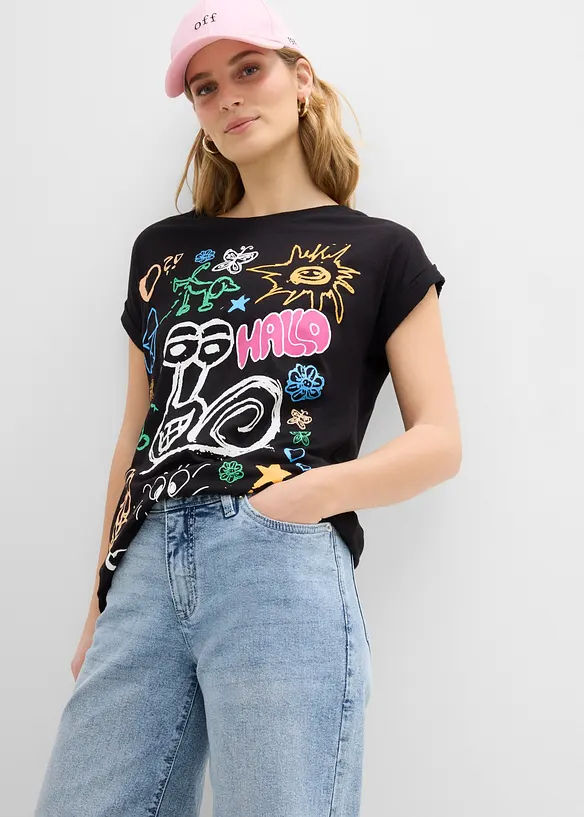 T-shirt stampata, bonprix