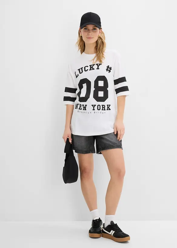 Maxi maglia in puro cotone biologico, bonprix