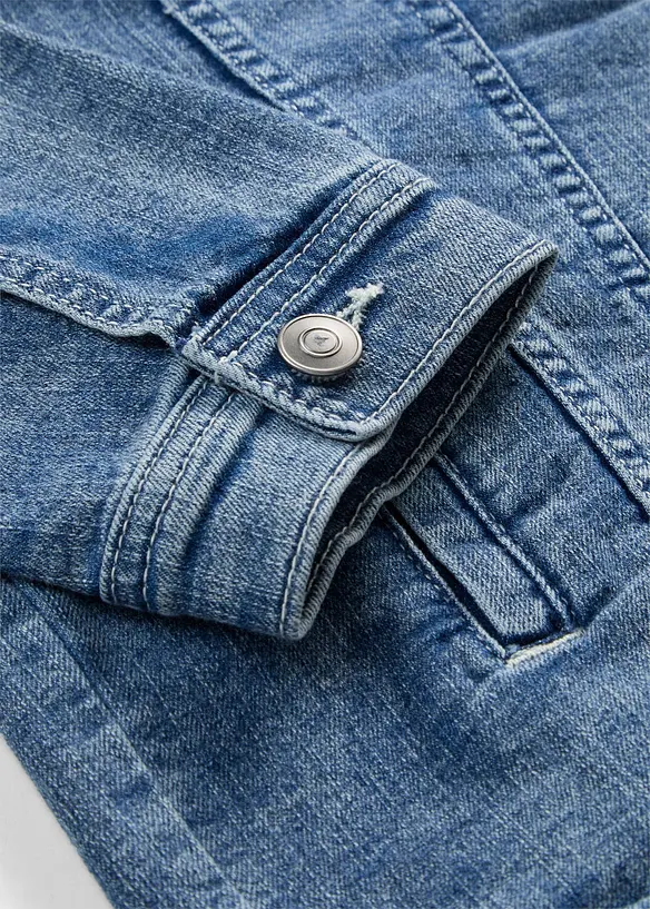 Giacca di jeans elasticizzata, boyfriend, bonprix