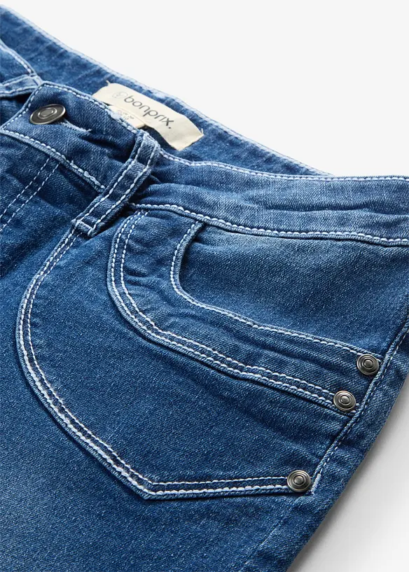 Jeans cropped straight, vita media, bonprix