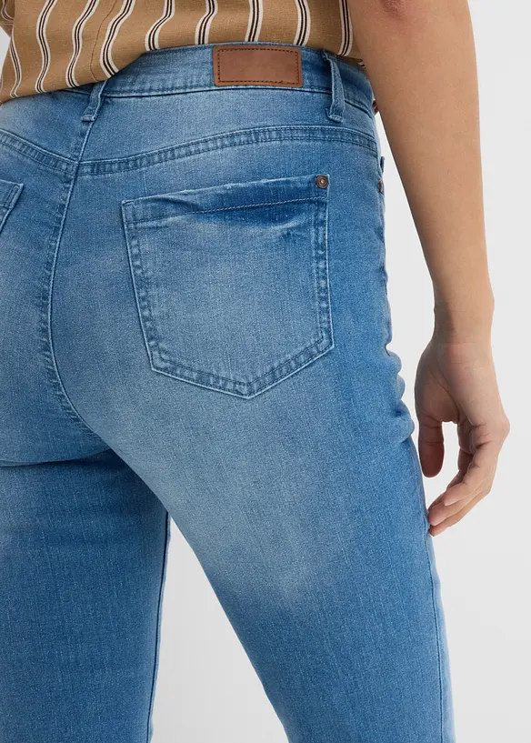 Jeans cropped elasticizzati e ultra morbidi, bonprix