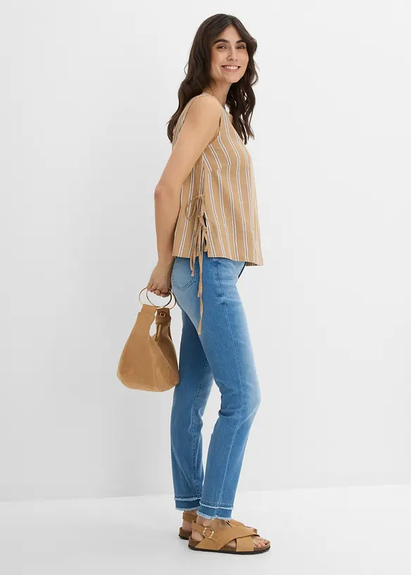 Jeans cropped elasticizzati e ultra morbidi, bonprix