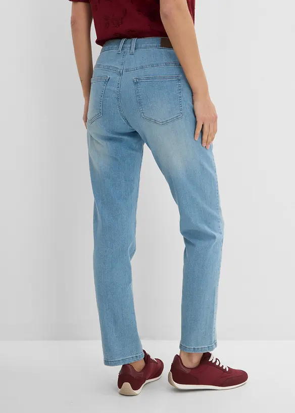 Jeans elasticizzati straight, vita media, bonprix