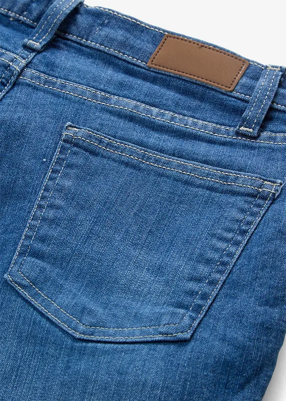 Bermuda in jeans, vita media, bonprix
