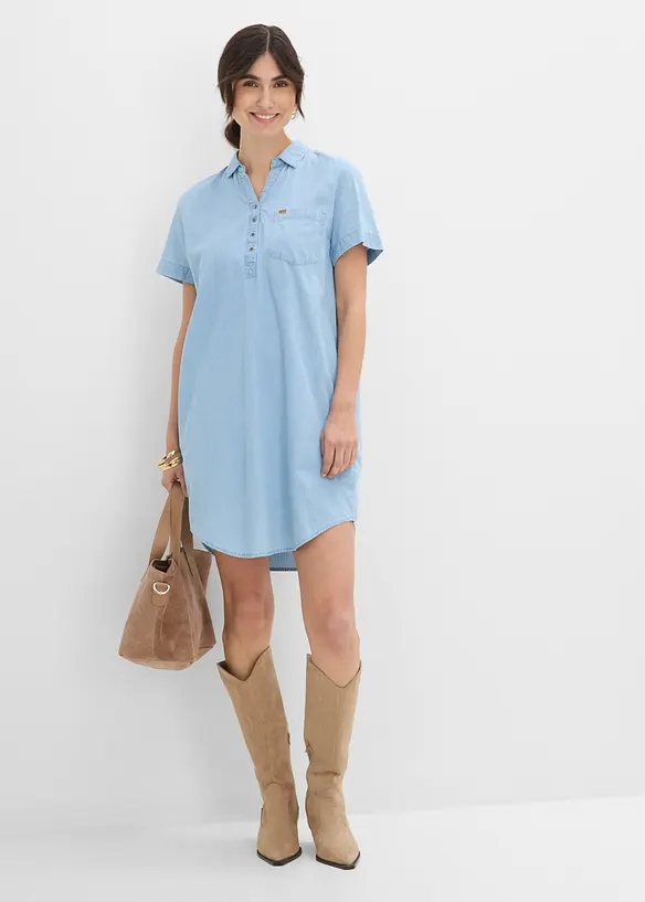 Abito di jeans a maniche corte, bonprix