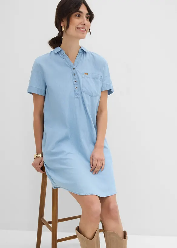 Abito di jeans a maniche corte, bonprix