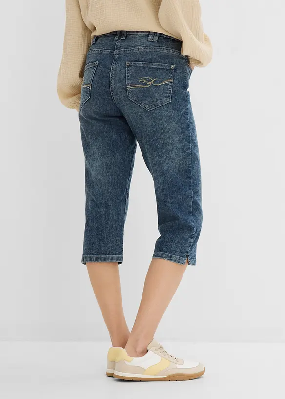 Jeans elasticizzati straight, vita media, bonprix