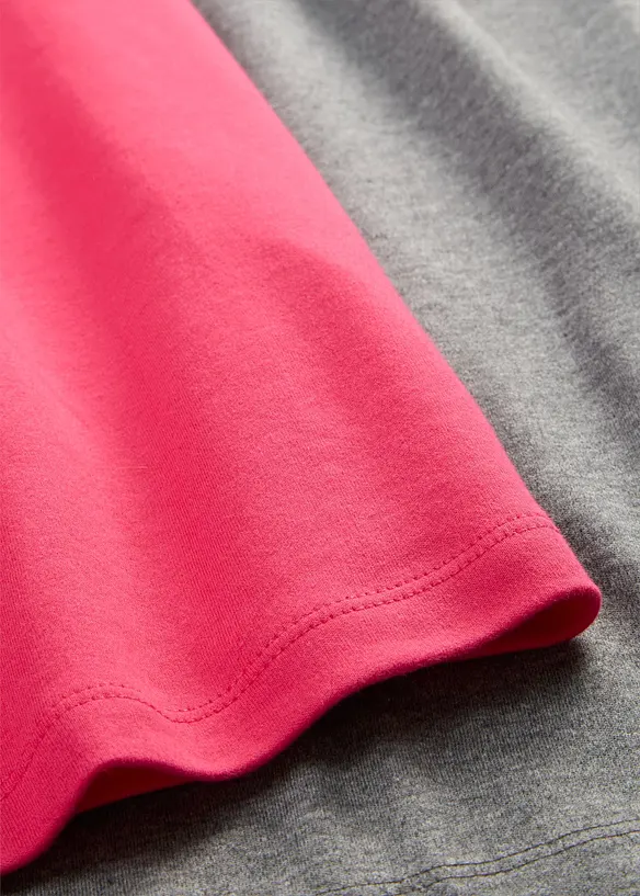 Abito t-shirt (pacco da 2), bonprix