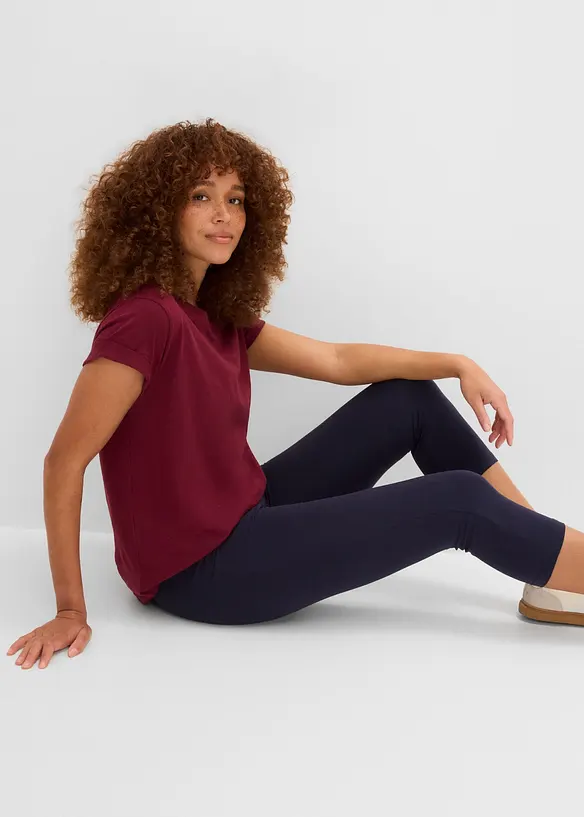 Leggings capri aderenti (pacco da 2), bonprix