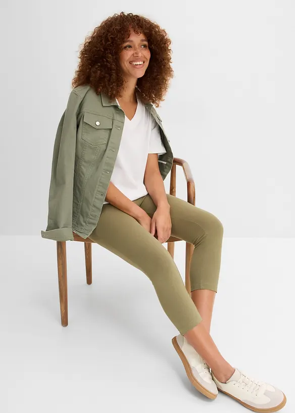 Leggings capri aderenti (pacco da 2), bonprix