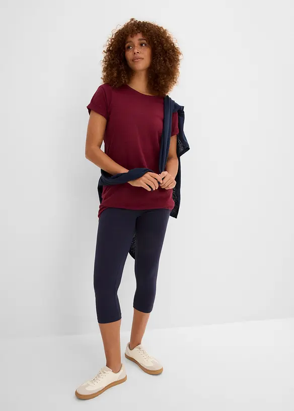 Leggings capri aderenti (pacco da 2), bonprix
