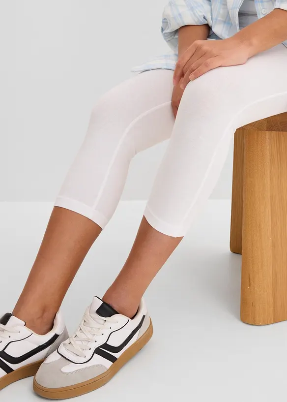 Leggings capri aderenti (pacco da 2), bonprix