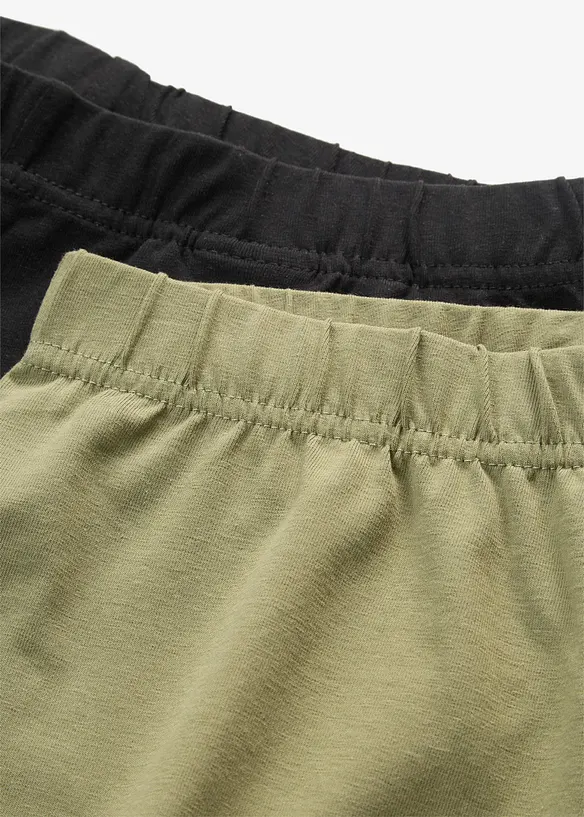 Leggings capri aderenti (pacco da 2), bonprix