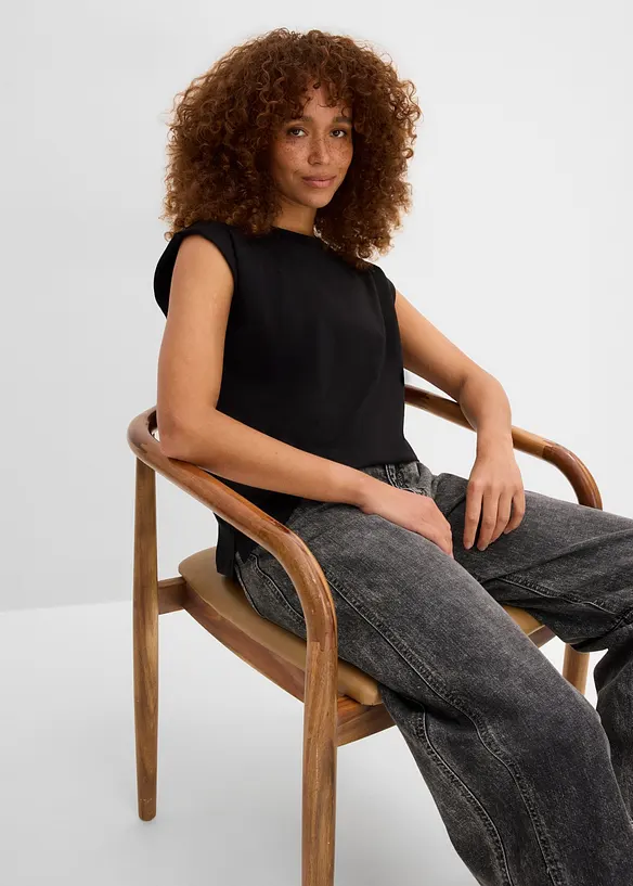 Maglia oversize in puro cotone biologico, bonprix