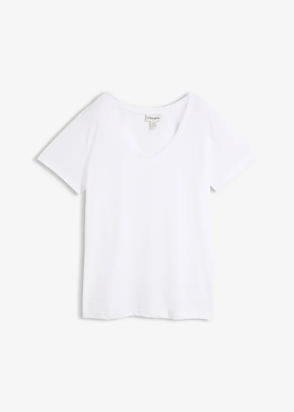 T-shirt con scollo a V, bonprix