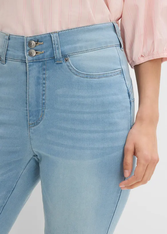 Jeans bootcut modellanti, vita media, bonprix