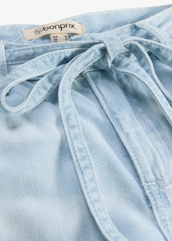 Jeans wide leg con cintura, vita media, bonprix