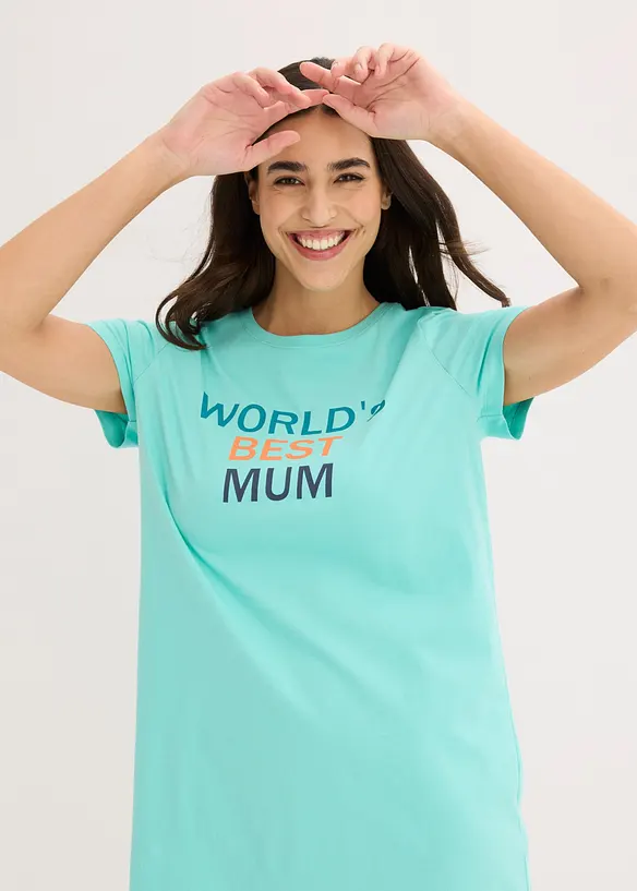 Camicia da notte corta in puro cotone, bonprix