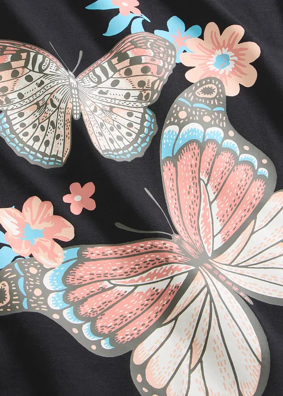 Camicia da notte corta in puro cotone, bonprix