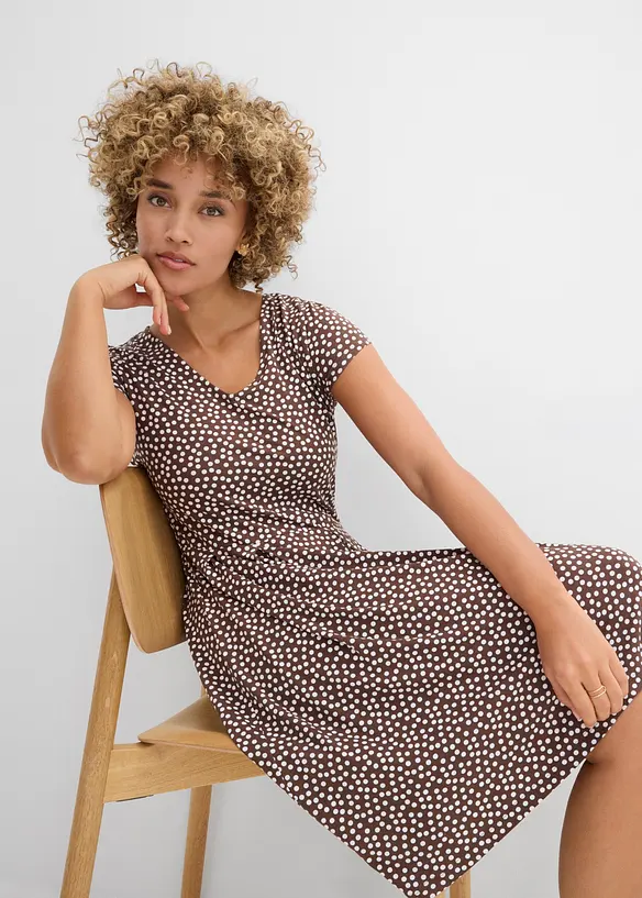 Abito in jersey di misto viscosa, bonprix