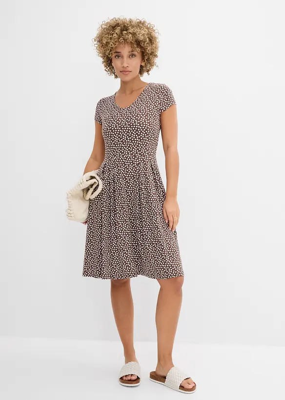 Abito in jersey di misto viscosa, bonprix