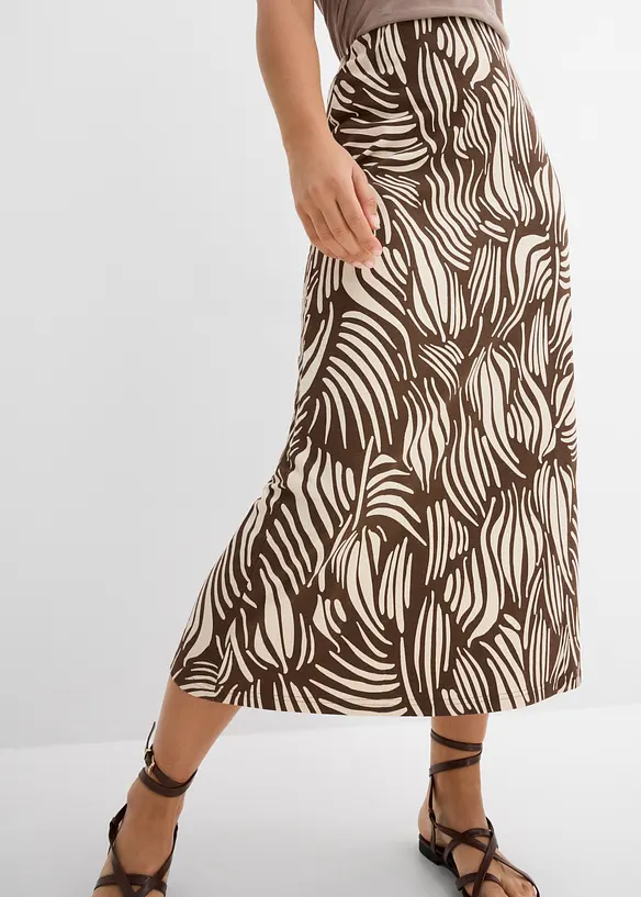 Gonna in jersey di cotone biologico elasticizzato, bonprix