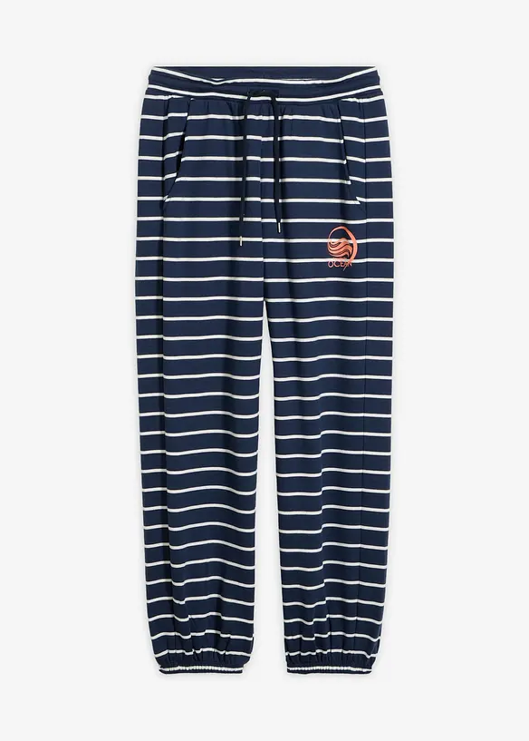Pantaloni in felpa di misto cotone, bonprix