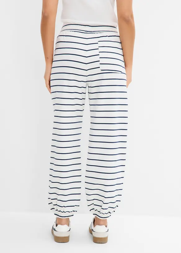 Pantaloni in felpa di misto cotone, bonprix