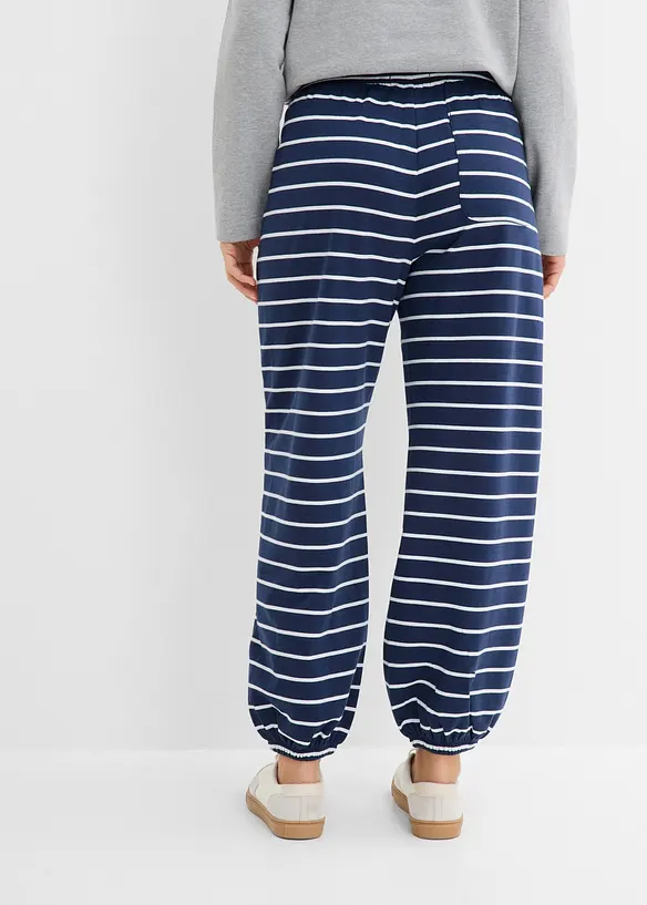 Pantaloni in felpa di misto cotone, bonprix