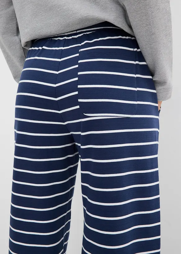 Pantaloni in felpa di misto cotone, bonprix
