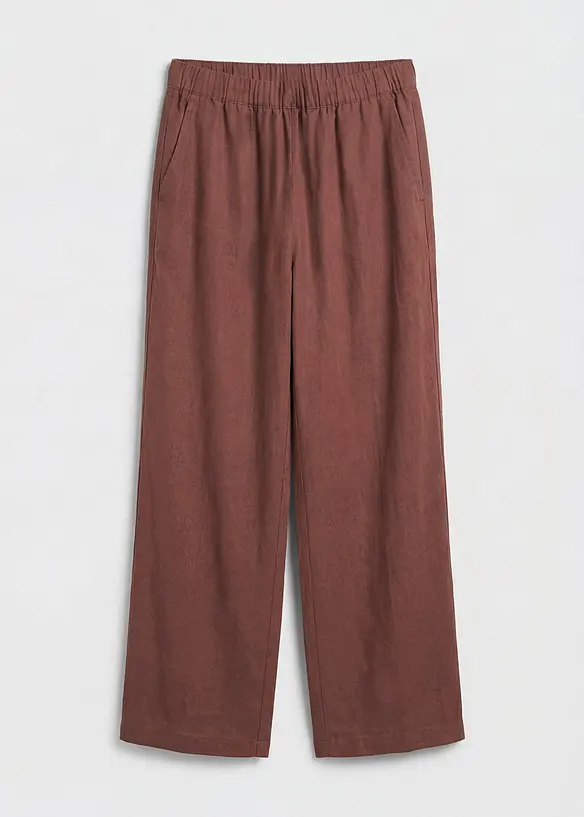 Pantaloni culotte in misto lino, bonprix