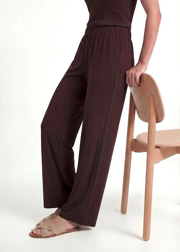 Pantaloni in jersey di misto viscosa, bonprix