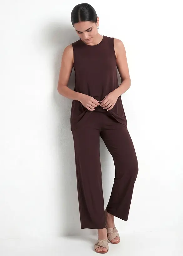 Pantaloni in jersey di misto viscosa, bonprix