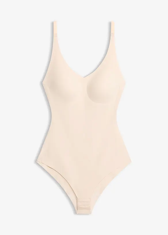Body con coppe imbottite e effetto modellante leggero, bonprix