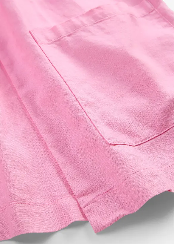 Camicetta in misto lino con maniche a kimono, bonprix