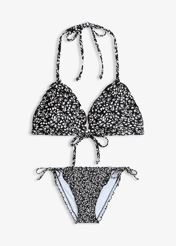 Bikini a triangolo con ruches (set 2 pezzi), bonprix