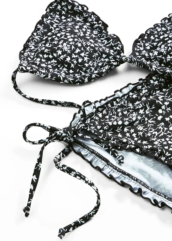 Bikini a triangolo con ruches (set 2 pezzi), bonprix