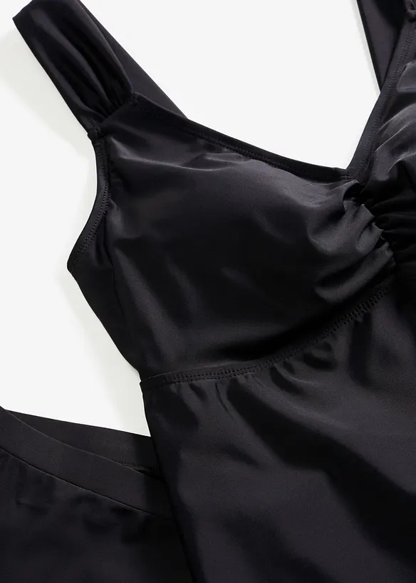 Tankini lungo con fondo a zigzag (set 2 pezzi), bonprix