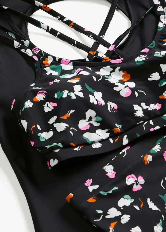 Tankini completo e bustier extra (set 3 pezzi), bonprix