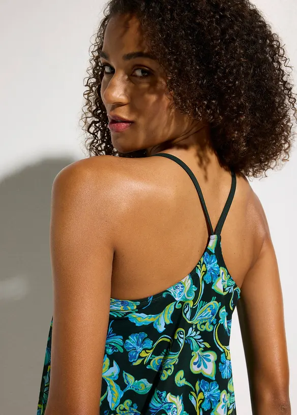 Tankini in materiale a rete in fantasia (set 2 pezzi), bonprix