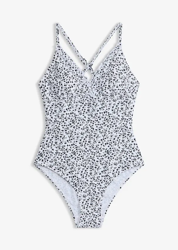 Costume intero con spalline incrociate, bonprix
