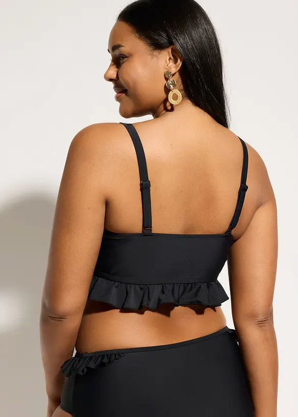 Reggiseno bikini a bustier coprente, asciugatura rapida, bonprix