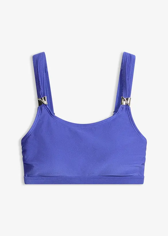 Reggiseno per bikini a bustier in materiale lucido, bonprix