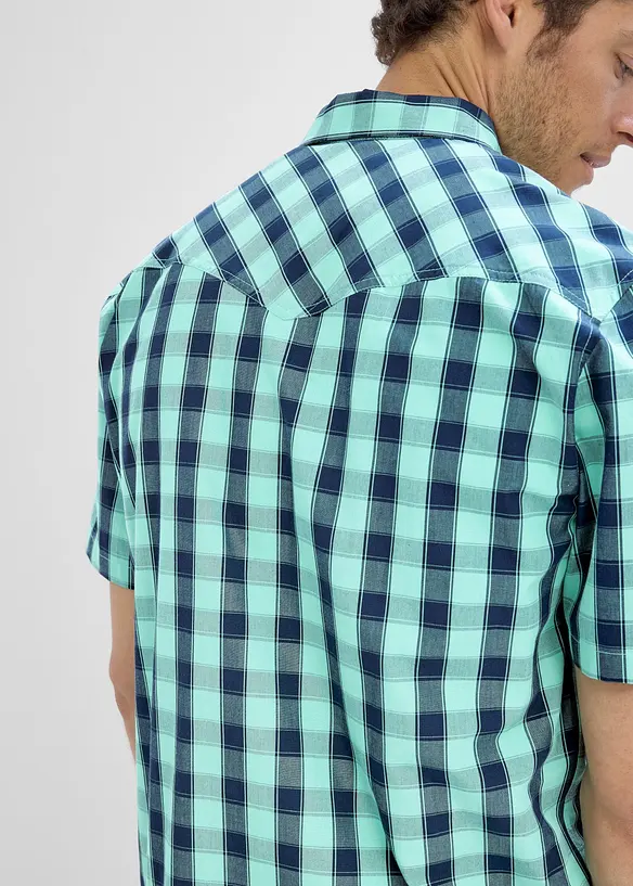 Camicia a maniche corte in puro cotone, bonprix