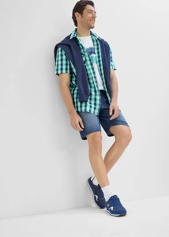 Camicia a maniche corte in puro cotone, bonprix
